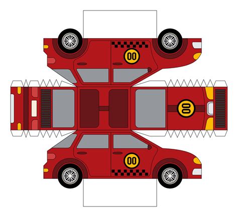 8 best printable 3d cars paper crafts templates – Artofit