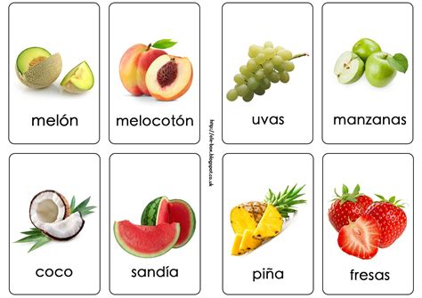 Vocabulario sobre la fruta siguiendo la metodología Montessori. Más ...
