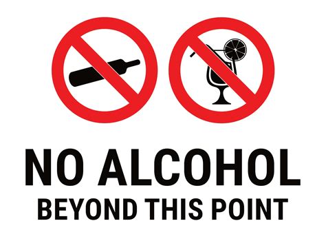 Free Printable No Alcohol Sign [PDF] Drawing, Pictures