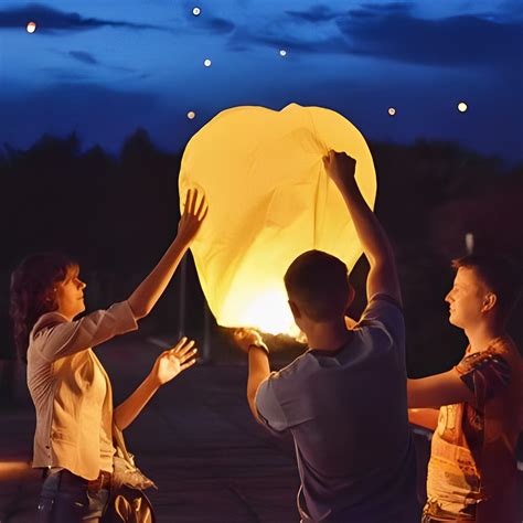 Paper Lanterns To Release In Sky | Biodegradable Chinese Floating Lanterns