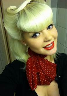 Vintage Hairstyles With Bangs by Calamityrachx Victory Rolls Victory Rolls Bangs Classic Vintage Hairstyles With Bangs