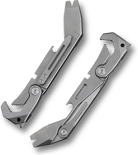 Titanium Pocket Pry Bar,Multitool,EDC Utility Crowbar Tool with Bottle ...