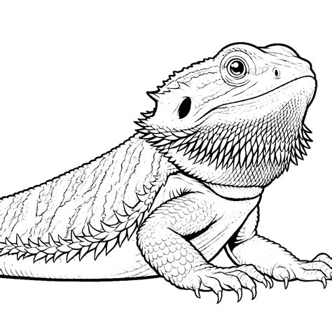 Bearded Dragon Coloring Pages 30 - Coloring Pages Gem