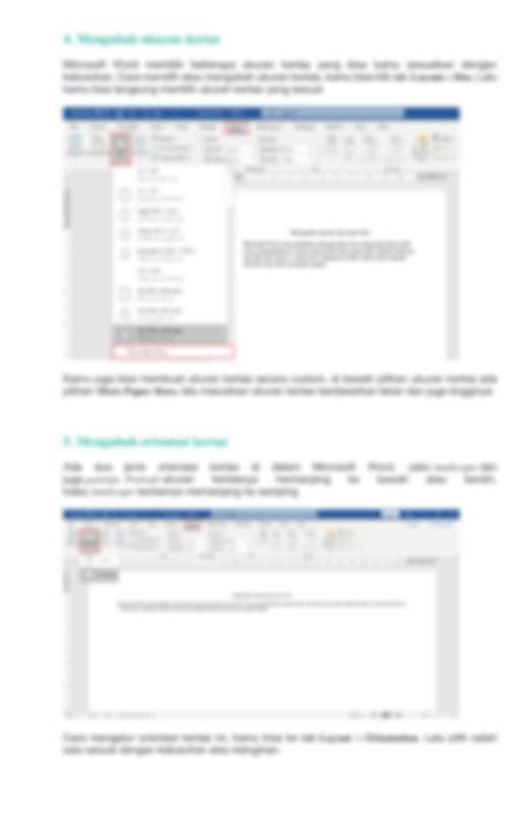Image result for Contoh Format Tutorial Word