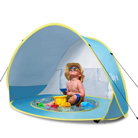 Buy Glymnis Pop Up Baby Beach Tent, Portable UV Protection Beach Tent ...