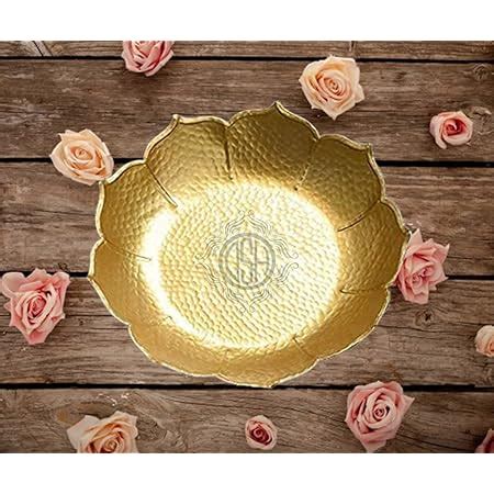 Buy DSH Urli Bowl for Floating Flowers and Candles (Red and Gold) - Set ...