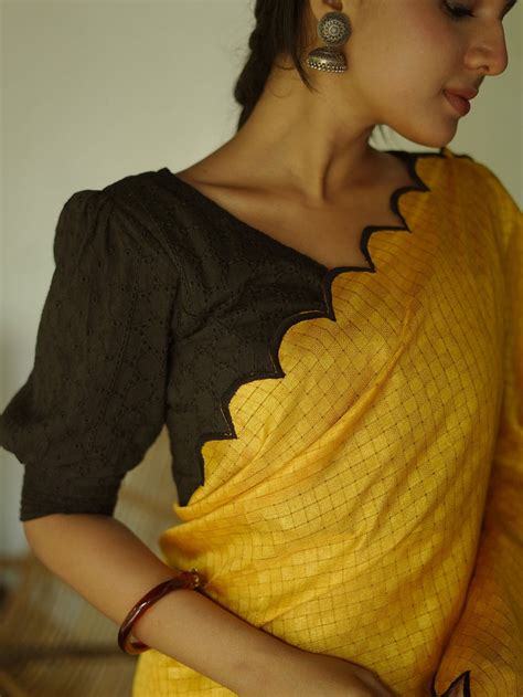 Yellow Color Gadhawal Chex Material & Arca Work Saree – Queenvastra