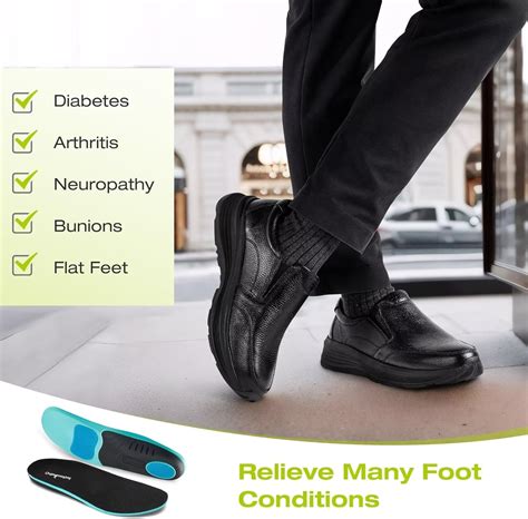 OrthoComfoot Men's Orthopedic Leather Dress Walking Shoes: India | Ubuy