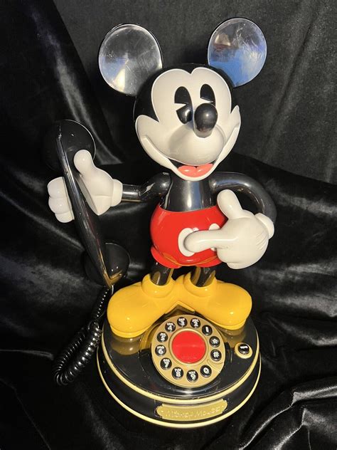 Disney Mickey Mouse Telephone Animated Talking Telemania Phone Vintage ...