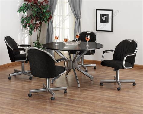 Dining Room Table With Chairs With Rollers