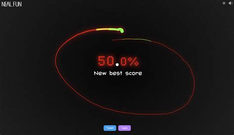i got exactly 50% on the perfect circle game : r/nealfun