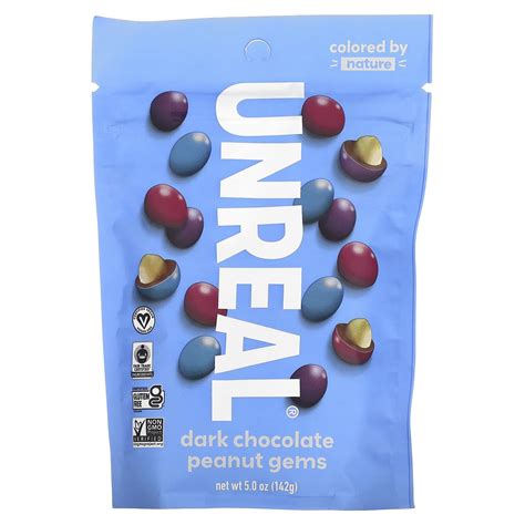 Unreal, Dark Chocolate Peanut Gems, 5 oz (142 g)