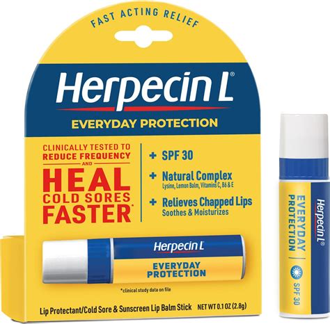 Amazon.com: Herpecin L Lip Balm Stick; Cold Sore Sun & Fever Blisters and Chapped Lips Relief ...