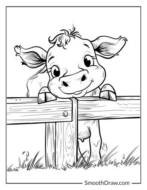Easy Farm Coloring Pages 8 Simple Farm Animal Tracing And Coloring