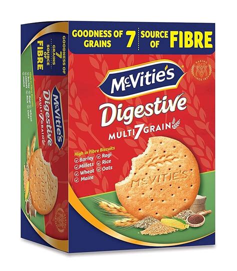 McVities Digestive Multi 7 Grain Biscuits with Barley, Ragi, Oats ...