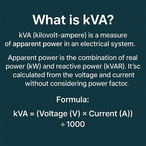 How to Convert kVA to kW – Formula, Examples & Online Tool – UDPOWER