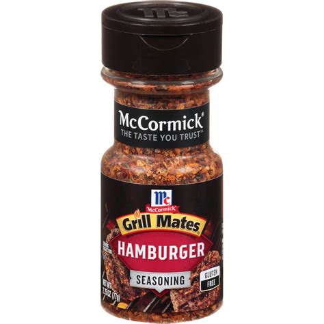 McCormick Grill Mates Hamburger Seasoning, 2.75 oz Mixed Spices ...