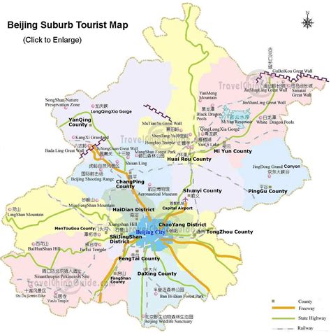 Beijing Maps: Tourist Attractions, Maps of City, Districts & Streets