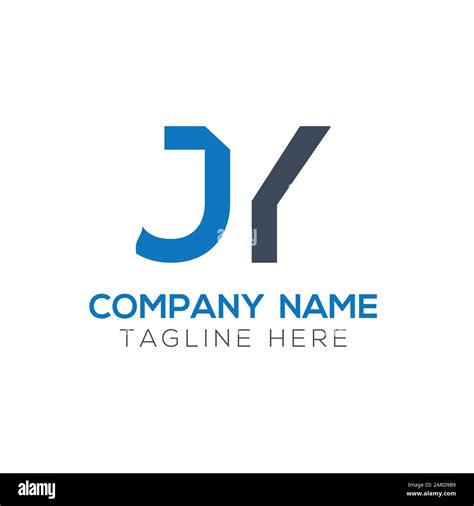 letter JY Logo Design Vector Template. Initial Linked Letter Design JY ...