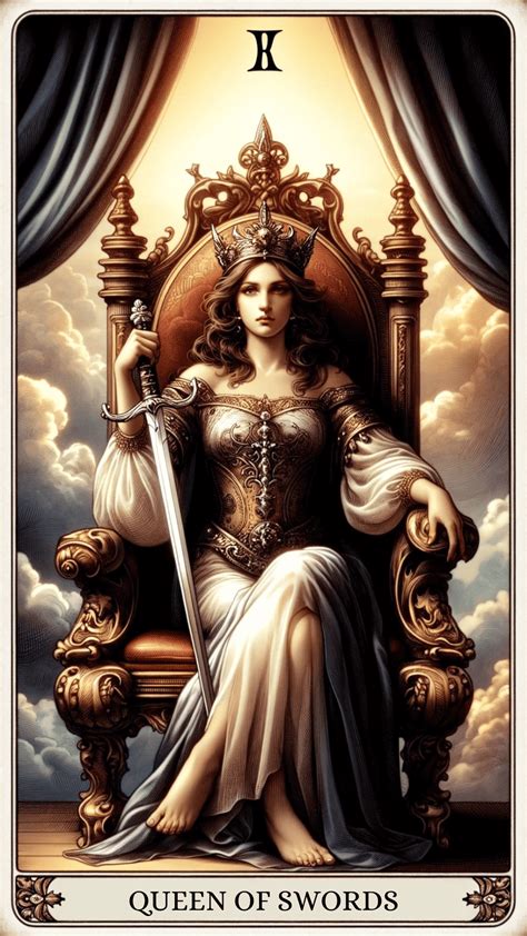 Unlock the Queen of Swords tarot card's essence. Dive into her wisdom ...
