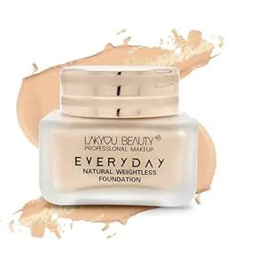 Buy LAKYOU BEAUTY Natural Weightless Foundation Shade-04 (Natural Nude ...