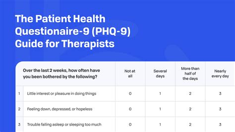 The Patient Health Questionnaire-9 (PHQ-9) Guide for Therapists