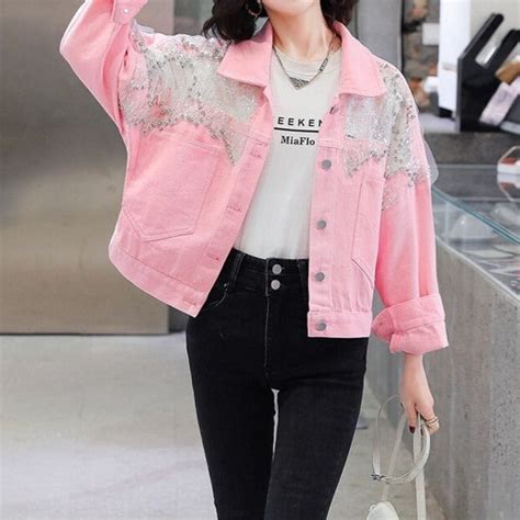 Sasha Sequined Denim Jacket – TrenBee