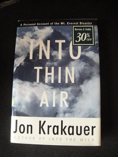 Into Thin Air: Krakauer, Jon: 9780333695272: Amazon.com: Books