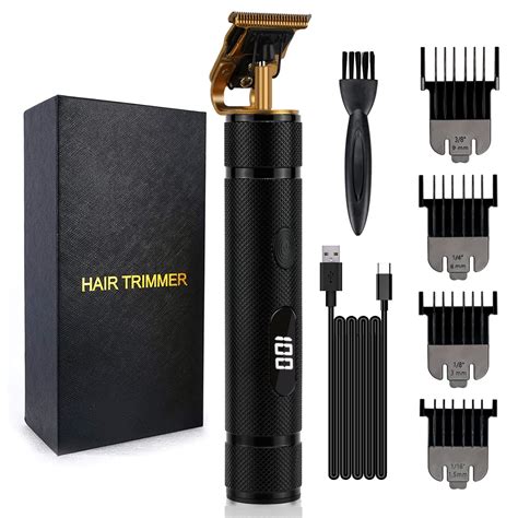 Professional Hair Clippers for Men - Cordless Zero Gapped T-Blade ...