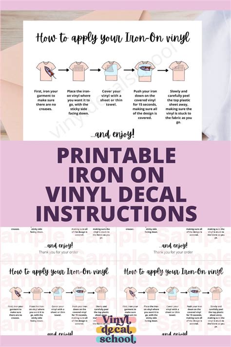 Free Printable Iron-On Decal And Placement Sizing Guide, 52% OFF