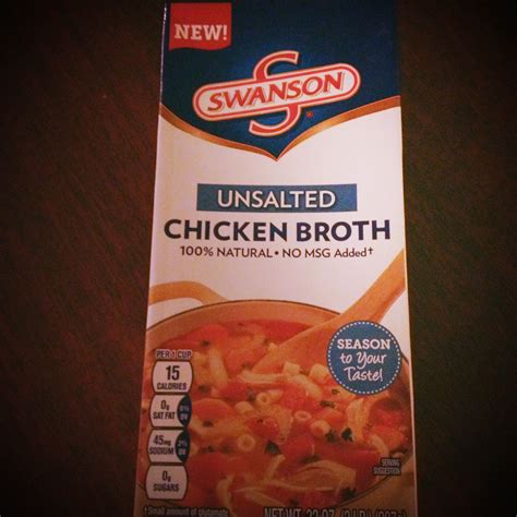 Unsalted Chicken Broth for Low Sodium Recipes