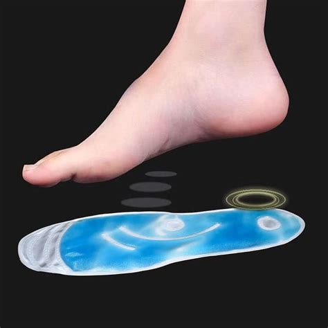 HBD SALES Silicone Foot Sole Cooling Gel Pad, Leg Insoles Pain Relief ...