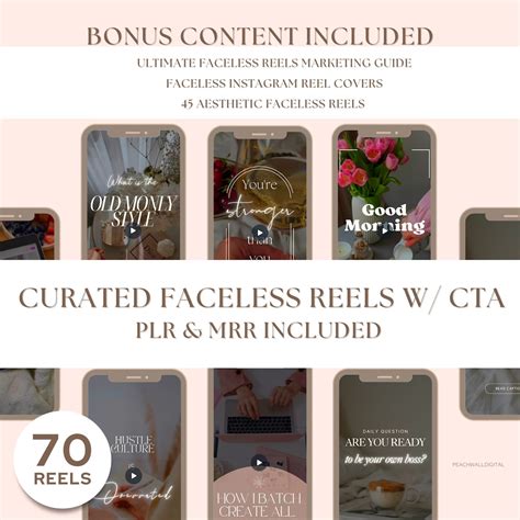70 Curated Faceless Reels With Call to Action | Faceless Instagram Reels | Trending Reels 2024 ...