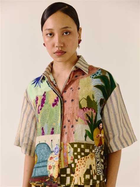 Ava Printed Shirt - Alice Prints – Cord Studio
