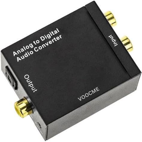 VOOCME Analog To Digital Audio Converter, RCA Analog to Digital Optical ...