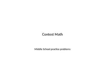 Image result for Common Contest Math Problems