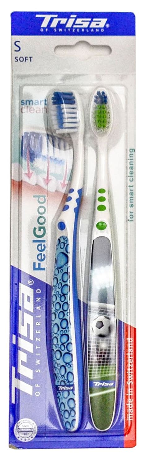 Buy Trisa Feel Good Smart Clean Duo Soft Toothbrush Online at Low ...