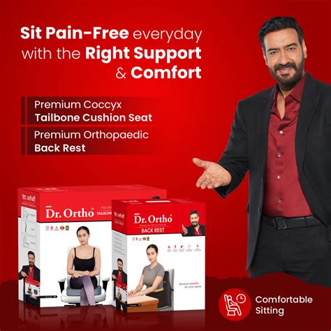 Premium Back Rest & Coccyx Cushion Combo – Ultimate Comfort & Support ...