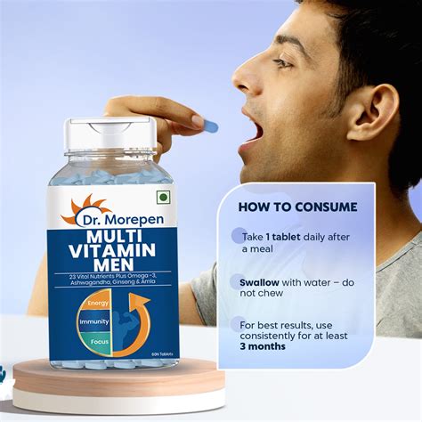 Buy Multivitamin Tablets for Men Online by Dr. Morepen – Dr Morepen