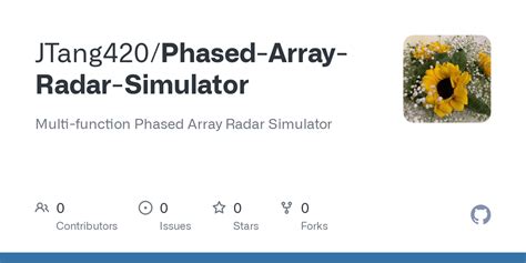 GitHub - JTang420/Phased-Array-Radar-Simulator: Multi-function Phased Array Radar Simulator