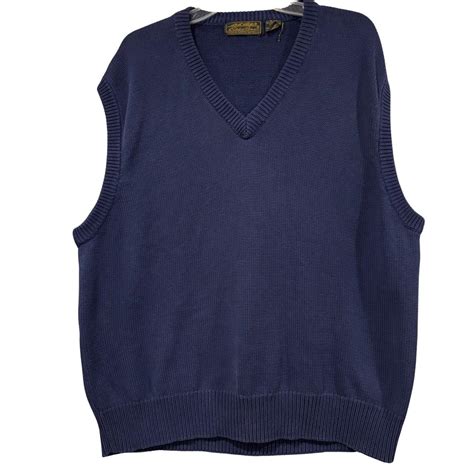 Navy blue 100% cotton sweater vest #preppy | Depop