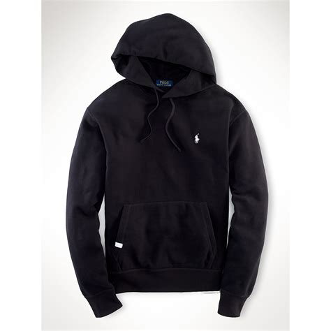 Polo Ralph Lauren Performance Fleece Hoodie in Black for Men | Lyst