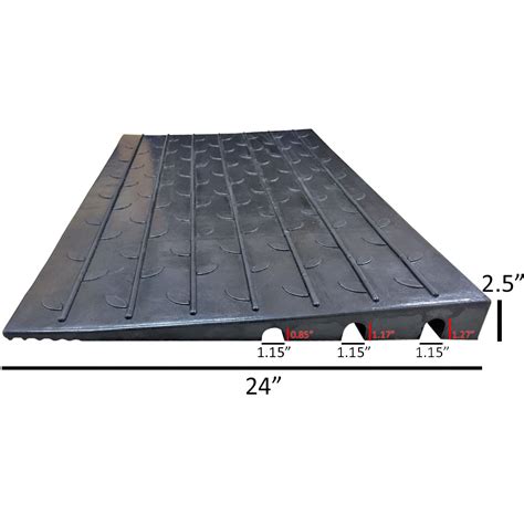 Rubber Threshold Ramps | 2.5" Rise