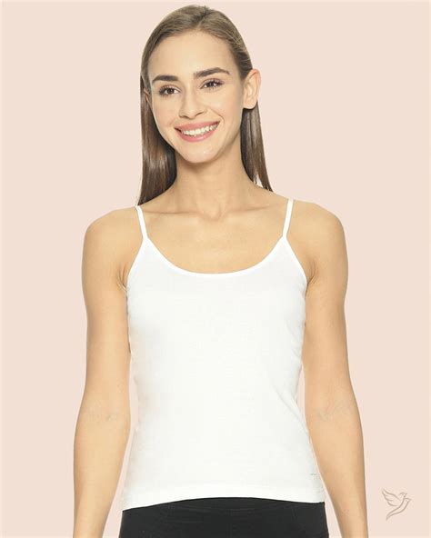 Buy White Spaghetti Camisole for Women | Twin Birds
