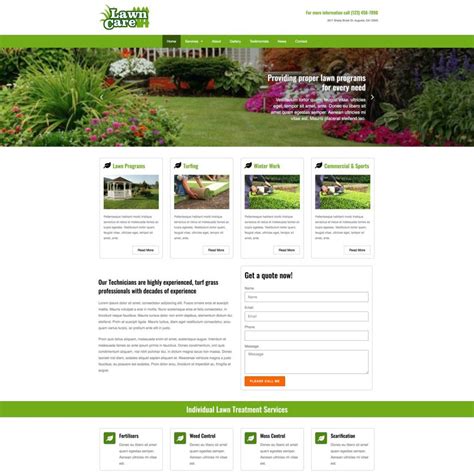 Lawn Care Website Template – Nexus Themes