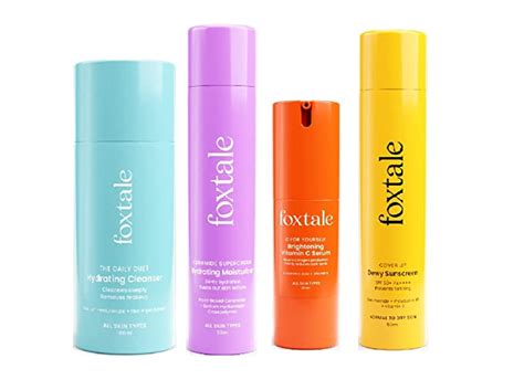 Foxtale Morning Glory Routine (Dewy) Skin Care Kit | Cleanser Face Wash ...