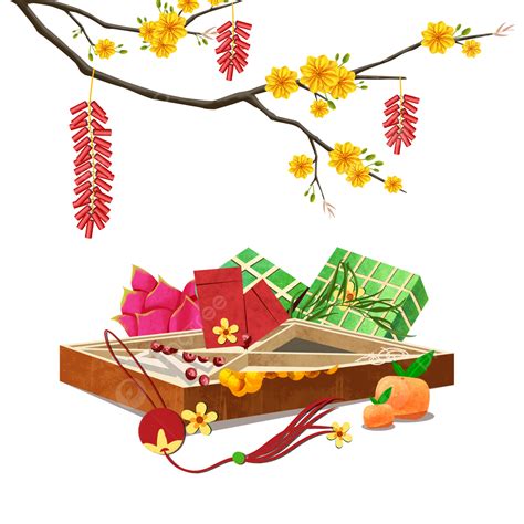 Vietnamese Lunar New Year Creative Food, Vietnam, New Year, Food PNG ...