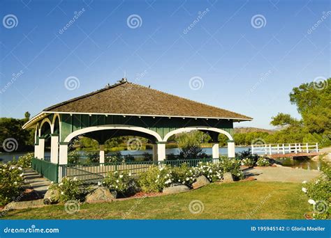 Sunlit Rose Garden at Lindo Lake Stock Photo - Image of water, park ...
