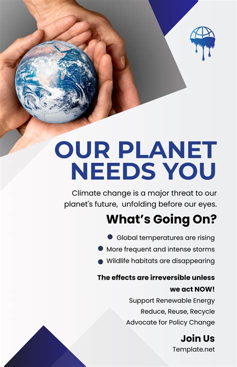 Free Climate Change Poster Templates, Editable and Printable