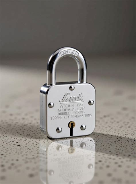 Link Atoot 65mm Lock | Steel Body | Hardened Shackle | Brass Lever ...